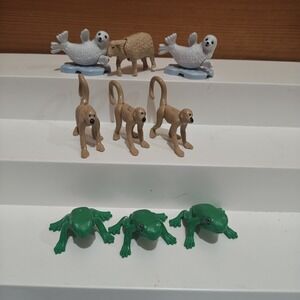 KINDER Joy Surprise Eggs Toy NATOONS 2023 9‎ piece  set Incomplete Frog Monkey